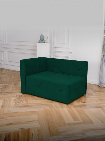 Диван 1010 изумруд, левый (BRENDOSS) в Нижних Сергах - nizhnie-sergi.mebel-e96.ru