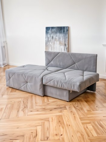 Диван 1010 серый, правый (BRENDOSS) в Нижних Сергах - nizhnie-sergi.mebel-e96.ru