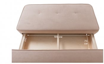 Диван-кровать 1001 бежевый (Brendoss) в Нижних Сергах - nizhnie-sergi.mebel-e96.ru