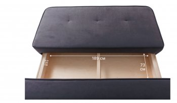 Диван-кровать 1001 графит (Brendoss) в Нижних Сергах - nizhnie-sergi.mebel-e96.ru