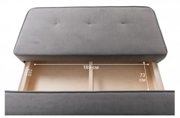 Диван-кровать 1001 серый (Brendoss) в Нижних Сергах - nizhnie-sergi.mebel-e96.ru