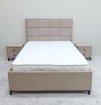 Кровать с подъемным механизмом Мега беж (Лин) в Нижних Сергах - nizhnie-sergi.mebel-e96.ru