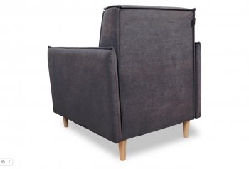 Кресло 831 Графит, велюр (Brendoss) в Нижних Сергах - nizhnie-sergi.mebel-e96.ru