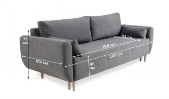 Диван 920 серый (Brendoss) в Нижних Сергах - nizhnie-sergi.mebel-e96.ru