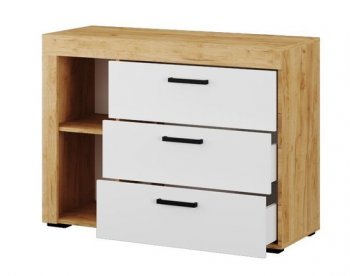 Комод Адель белый (Текс) в Нижних Сергах - nizhnie-sergi.mebel-e96.ru