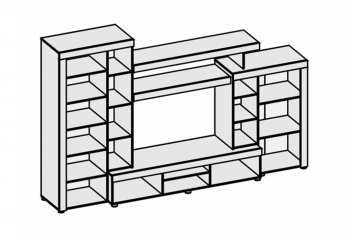 Гостиная Аллегро вар. 1 (Диал) в Нижних Сергах - nizhnie-sergi.mebel-e96.ru