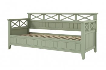 Кровать из массива Амелия зеленый самшит (БМ) в Нижних Сергах - nizhnie-sergi.mebel-e96.ru