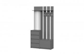 Прихожая Айден ВШ06-1100 серый графит (ИЦ) в Нижних Сергах - nizhnie-sergi.mebel-e96.ru | фото