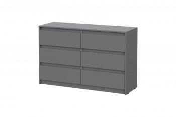 Комод Айден КМ06-1200 серый графит (ИЦ) в Нижних Сергах - nizhnie-sergi.mebel-e96.ru | фото