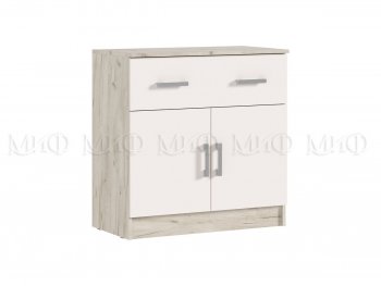 Комод 1 ящик 2 двери Бася крафт/кашемир (Миф) в Нижних Сергах - nizhnie-sergi.mebel-e96.ru