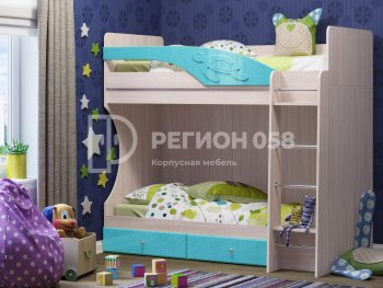 Двухъярусная кровать Бемби МДФ (Регион) в Нижних Сергах - nizhnie-sergi.mebel-e96.ru