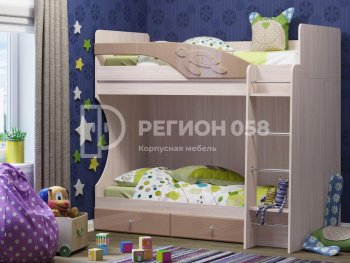 Двухъярусная кровать Бемби МДФ (Регион) в Нижних Сергах - nizhnie-sergi.mebel-e96.ru