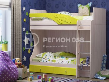 Двухъярусная кровать Бемби МДФ (Регион) в Нижних Сергах - nizhnie-sergi.mebel-e96.ru