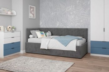 Диван-кровать Бенто с ПМ, велюр Маус (ДСВ) в Нижних Сергах - nizhnie-sergi.mebel-e96.ru