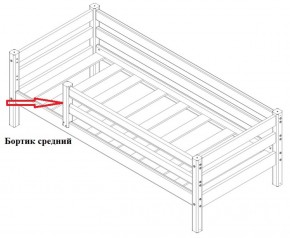 Бортик средний (1338*600) для Кровати Сонечка в Нижних Сергах - nizhnie-sergi.mebel-e96.ru | фото