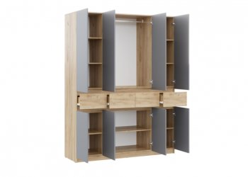 Спальный гарнитур Бостон Лайт серый (Стиль) в Нижних Сергах - nizhnie-sergi.mebel-e96.ru