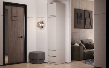 Пенал Челси 450 мм с антресолью Кашемир (Миф) в Нижних Сергах - nizhnie-sergi.mebel-e96.ru