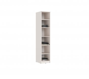 Пенал 400 мм Челси (1 створка) с антресолью, Кашемир (Миф) в Нижних Сергах - nizhnie-sergi.mebel-e96.ru