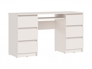 Письменный стол Челси 6 ящиков кашемир (Миф) в Нижних Сергах - nizhnie-sergi.mebel-e96.ru