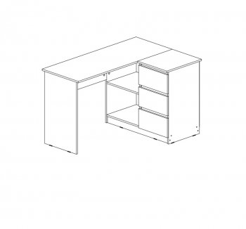 Стол письменный Челси угловой кашемир (Миф) в Нижних Сергах - nizhnie-sergi.mebel-e96.ru