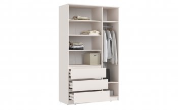 Шкаф 1200 мм Челси с антресолью, сонома/белый (Миф) в Нижних Сергах - nizhnie-sergi.mebel-e96.ru
