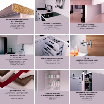 Кухонный гарнитур Фьюжн 2200 мм (Санвут) в Нижних Сергах - nizhnie-sergi.mebel-e96.ru