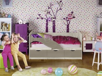 Кровать Дельфин №1 шарли мокко (Миф) в Нижних Сергах - nizhnie-sergi.mebel-e96.ru