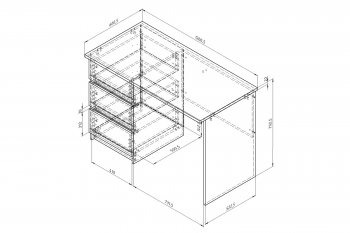 Стол письменный Дельта Next 15.04 ЯС/графит (ФМ) в Нижних Сергах - nizhnie-sergi.mebel-e96.ru