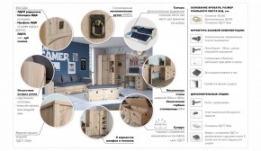 Комод 5ящ Валенсия Дуб сонома (Имп) в Нижних Сергах - nizhnie-sergi.mebel-e96.ru