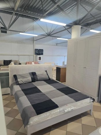 Кровать из массива Джали льняной (БМ) в Нижних Сергах - nizhnie-sergi.mebel-e96.ru