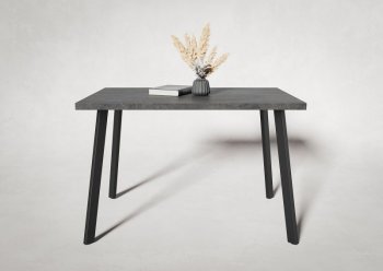 Стол нераздв. Дублин 32 КРАФТ В2, ЛДСП Цемент темный (Вудман) в Нижних Сергах - nizhnie-sergi.mebel-e96.ru