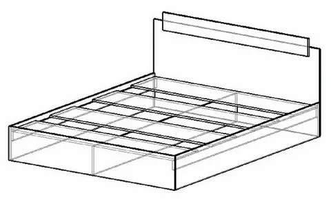 Кровать двуспальная Эко 1400 белый (Эра) в Нижних Сергах - nizhnie-sergi.mebel-e96.ru