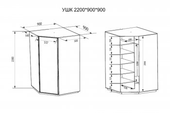 Шкаф угловой Экспресс с зеркалом, белый снег (Е1) в Нижних Сергах - nizhnie-sergi.mebel-e96.ru