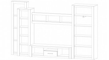 Стенка Элис (Лин) в Нижних Сергах - nizhnie-sergi.mebel-e96.ru