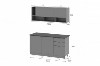 Кухонный гарнитур Энни 1600 мм (МИ) в Нижних Сергах - nizhnie-sergi.mebel-e96.ru