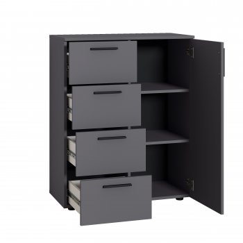 Комод Эйр 16.241 графит (Моби) в Нижних Сергах - nizhnie-sergi.mebel-e96.ru