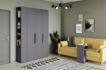 Шкаф модульный Эйр, графит (Моби) в Нижних Сергах - nizhnie-sergi.mebel-e96.ru