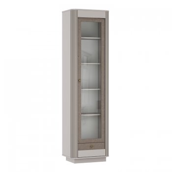 Шкаф витрина 34.06 Фантазия кашемир (Олмеко) в Нижних Сергах - nizhnie-sergi.mebel-e96.ru