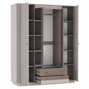 Шкаф 1700 мм Фантазия 34.01 кашемир (Олмеко) в Нижних Сергах - nizhnie-sergi.mebel-e96.ru