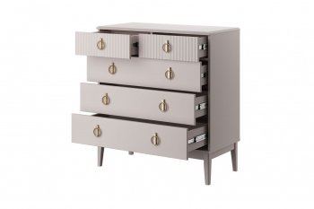 Комод 5 ящ. 890мм Фарго льняной (БМ) в Нижних Сергах - nizhnie-sergi.mebel-e96.ru