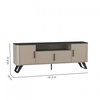 Тумба для ТВ 76.05 Фиделия (Олмеко) в Нижних Сергах - nizhnie-sergi.mebel-e96.ru