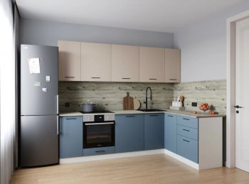 Угловой кухонный гарнитур Фьюжн 2600*1600 мм Sanvut в Нижних Сергах - nizhnie-sergi.mebel-e96.ru