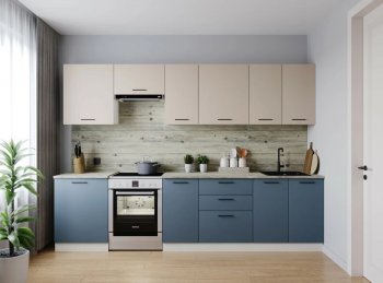 Кухонный гарнитур Фьюжн 3000 мм (Санвут) в Нижних Сергах - nizhnie-sergi.mebel-e96.ru