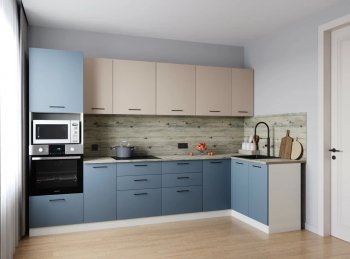 Угловой кухонный гарнитур Фьюжн 3200*1400 мм (Санвут) в Нижних Сергах - nizhnie-sergi.mebel-e96.ru