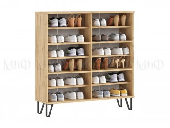 Обувница Флэш крафт/графит (Миф) в Нижних Сергах - nizhnie-sergi.mebel-e96.ru