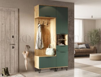 Прихожая Флэш комп.1, крафт/графит (Миф) в Нижних Сергах - nizhnie-sergi.mebel-e96.ru