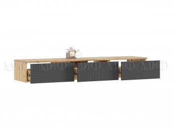 Стенка Флэш комп.2 крафт/графит (Миф) в Нижних Сергах - nizhnie-sergi.mebel-e96.ru