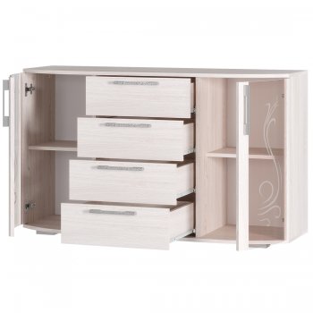 Комод Флорида ясень белый (БТС) в Нижних Сергах - nizhnie-sergi.mebel-e96.ru