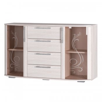 Комод Флорида ясень белый (БТС) в Нижних Сергах - nizhnie-sergi.mebel-e96.ru