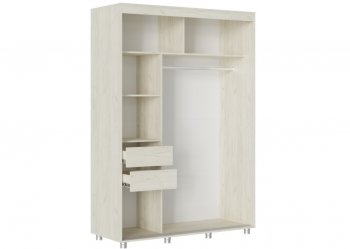 Шкаф-купе 1500 мм Форест крафт белый (Стиль) в Нижних Сергах - nizhnie-sergi.mebel-e96.ru
